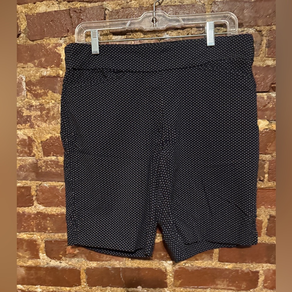 Women's Navy Polka Dot Shorts Size LG